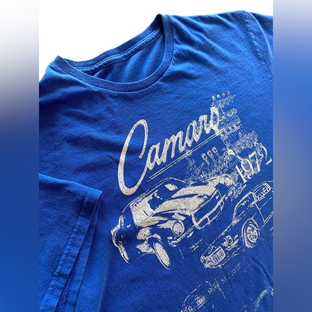 Camaro 1972 Graphic Tee Men’s L Classic Car Retro Vintage Chevy 70s Dad Cotton